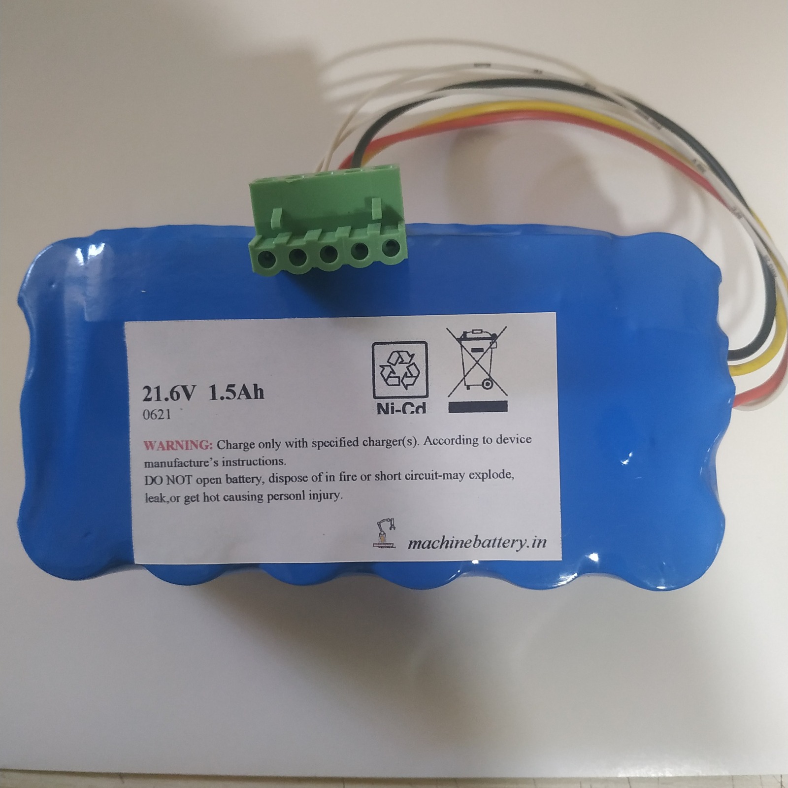 21.6V 1.5Ah Ni-Cd Battery Pack