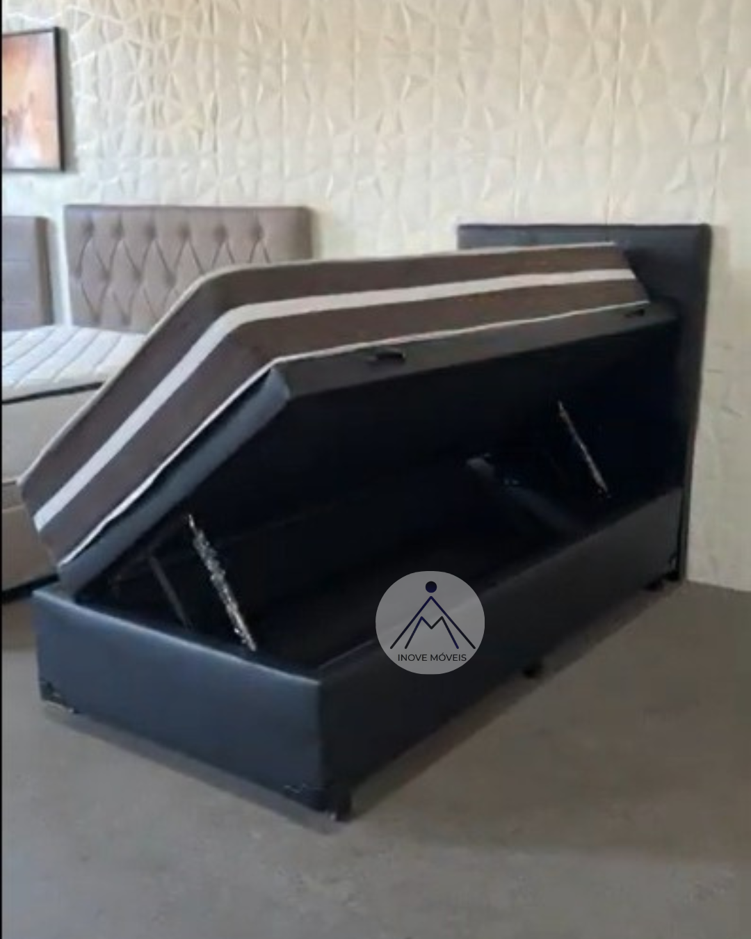 Cama com Baú - Solteiro