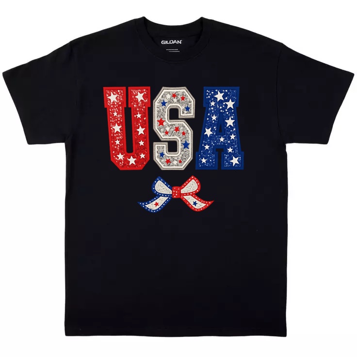 USA with Bow Patriotic T-Shirt