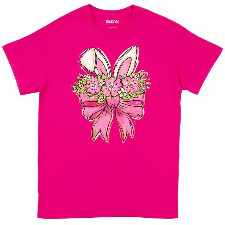 Bunny Ears Floral Bow T-Shirt