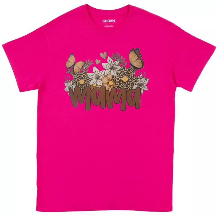 Mama Floral with Butterflies T-Shirt