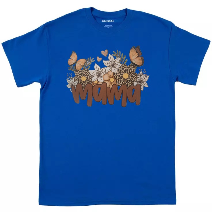 Mama Floral with Butterflies T-Shirt
