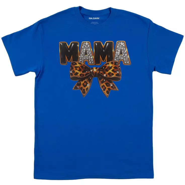 MAMA Leopard Bow T-Shirt