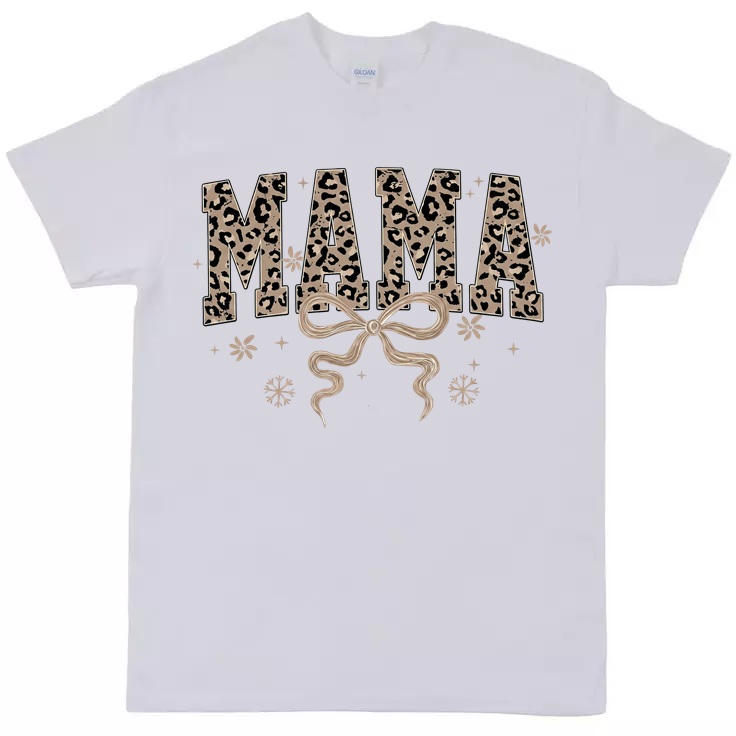 Mama Leopard Print T-Shirt