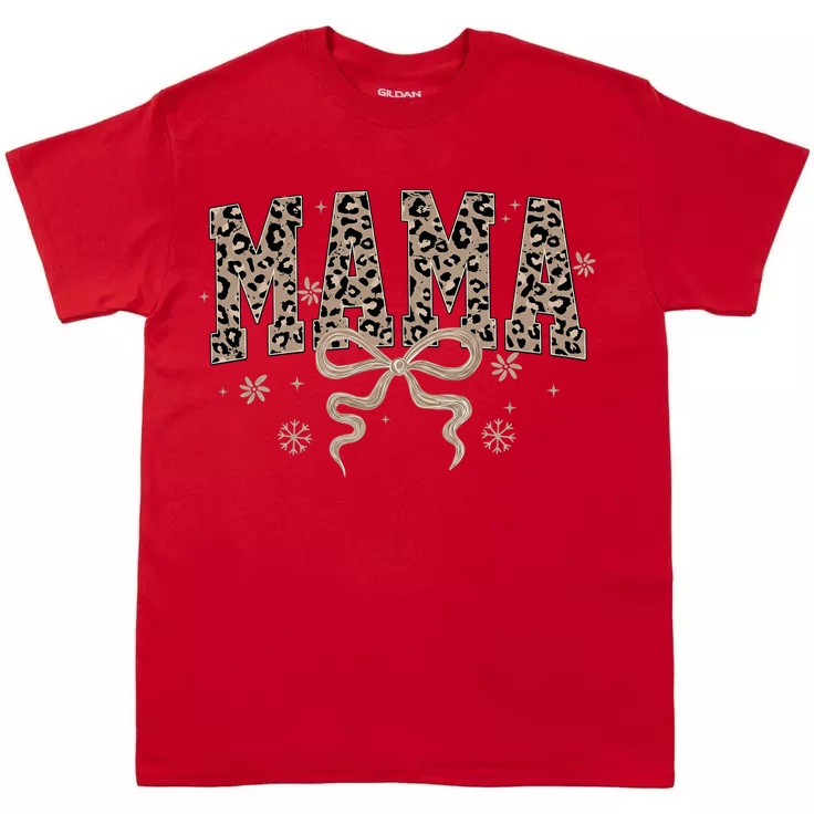 Mama Leopard Print T-Shirt