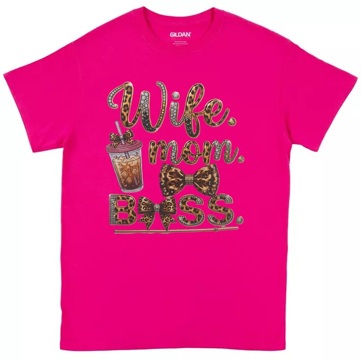 Wife Mom Boss Graphic Tee