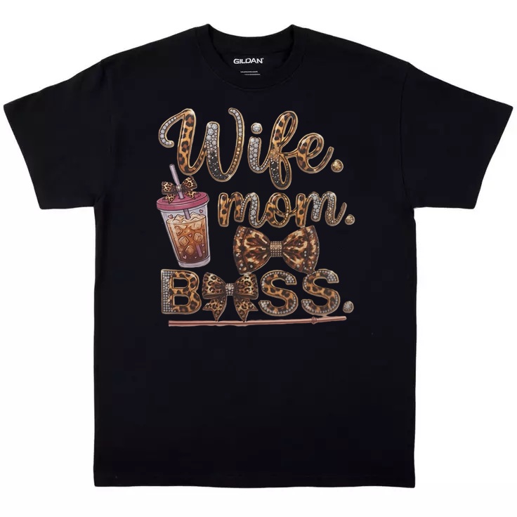 Wife Mom Boss Graphic Tee