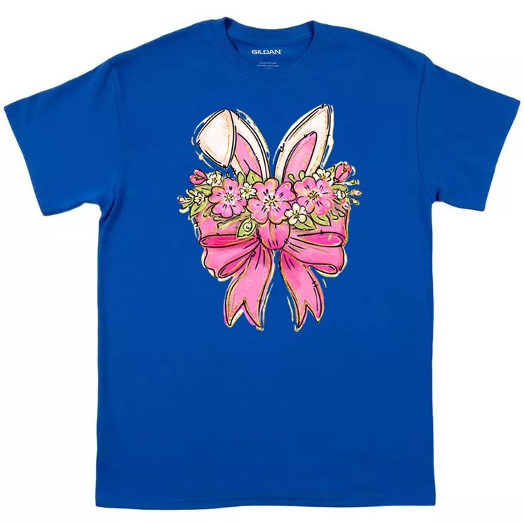 Bunny Ears Floral Bow T-Shirt
