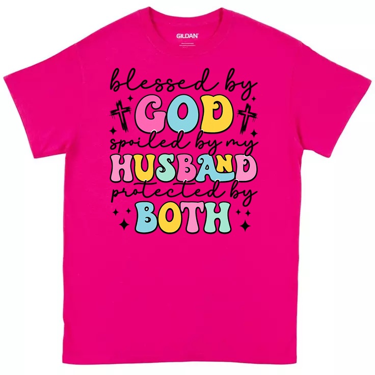 Blessed by God, Spoiled by Husband T-Shirt