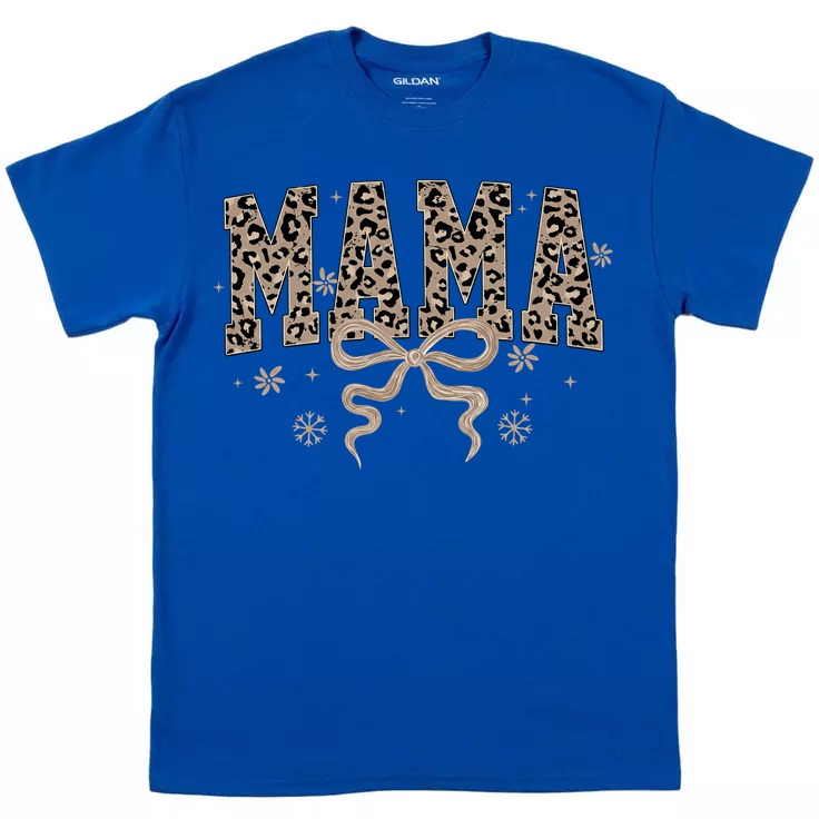 Mama Leopard Print T-Shirt