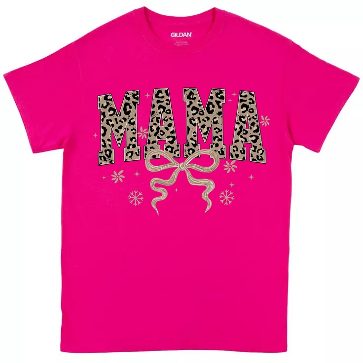 Mama Leopard Print T-Shirt