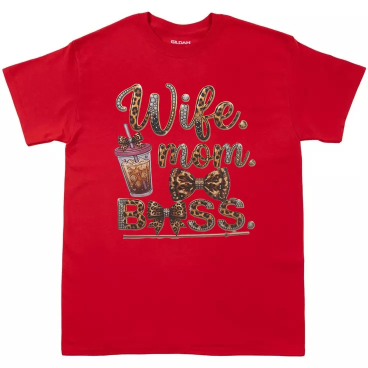 Wife Mom Boss Graphic Tee