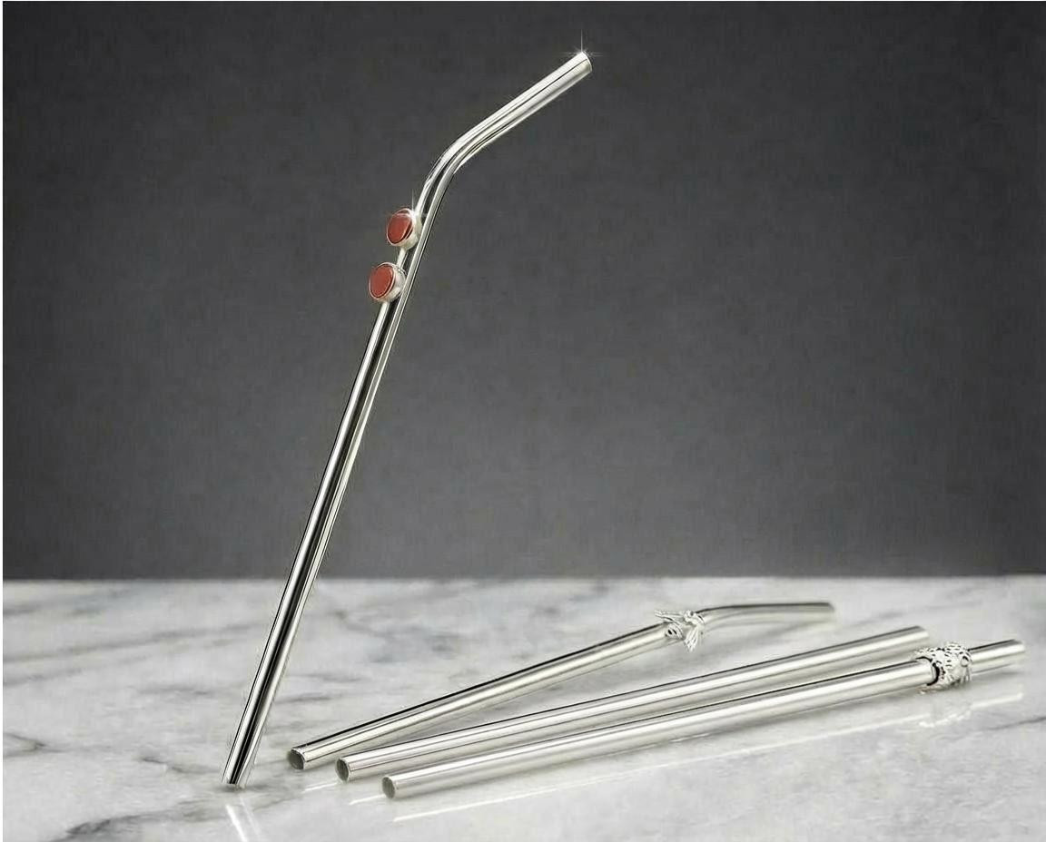 Sterling Silver Straw