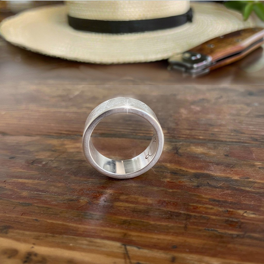 Rustic Hammered Silver Ring