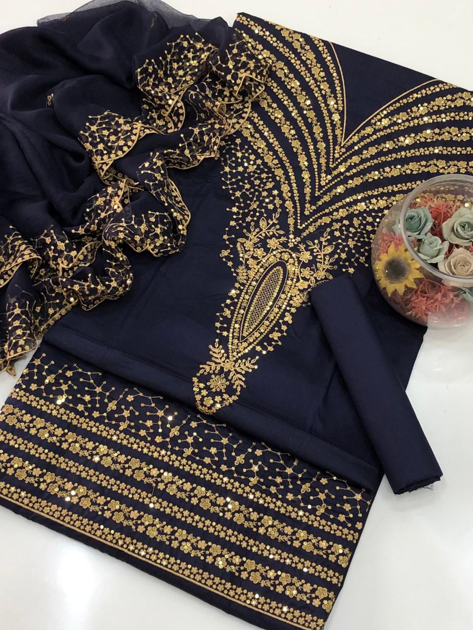 Embroidered Maroon Formal Suit