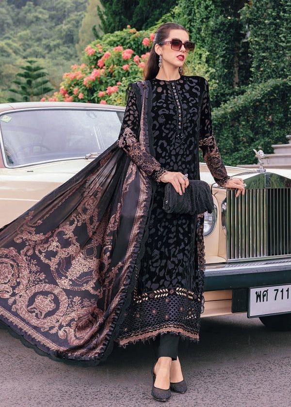 Luxury Black Embroidered Suit