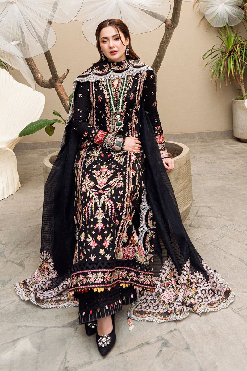 Embroidered Black Lawn Suit