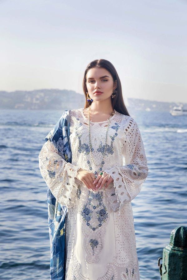 White Embroidered Lawn Suit