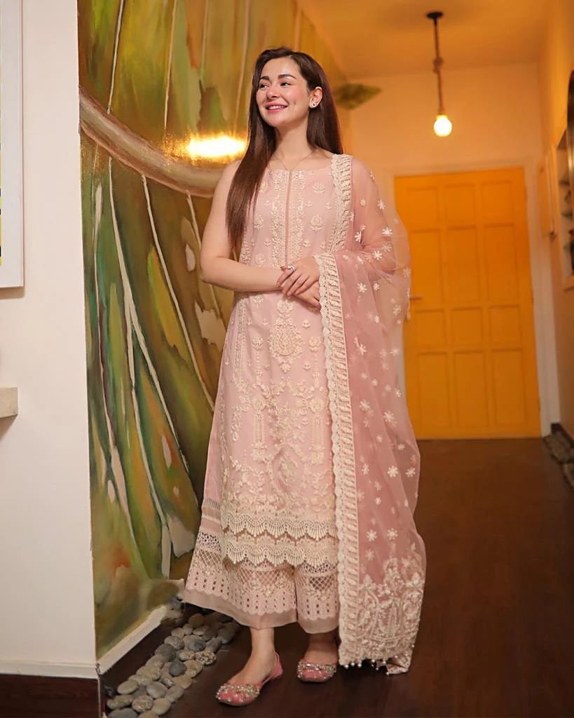 Embroidered Peach Formal Suit
