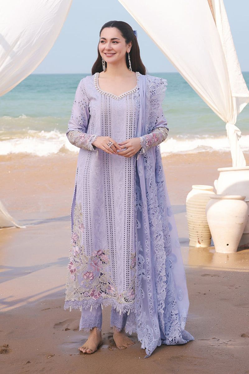 Lavender Embroidered Lawn Suit