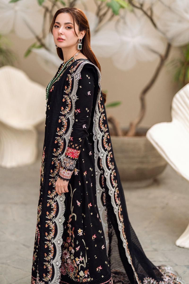 Embroidered Black Lawn Suit