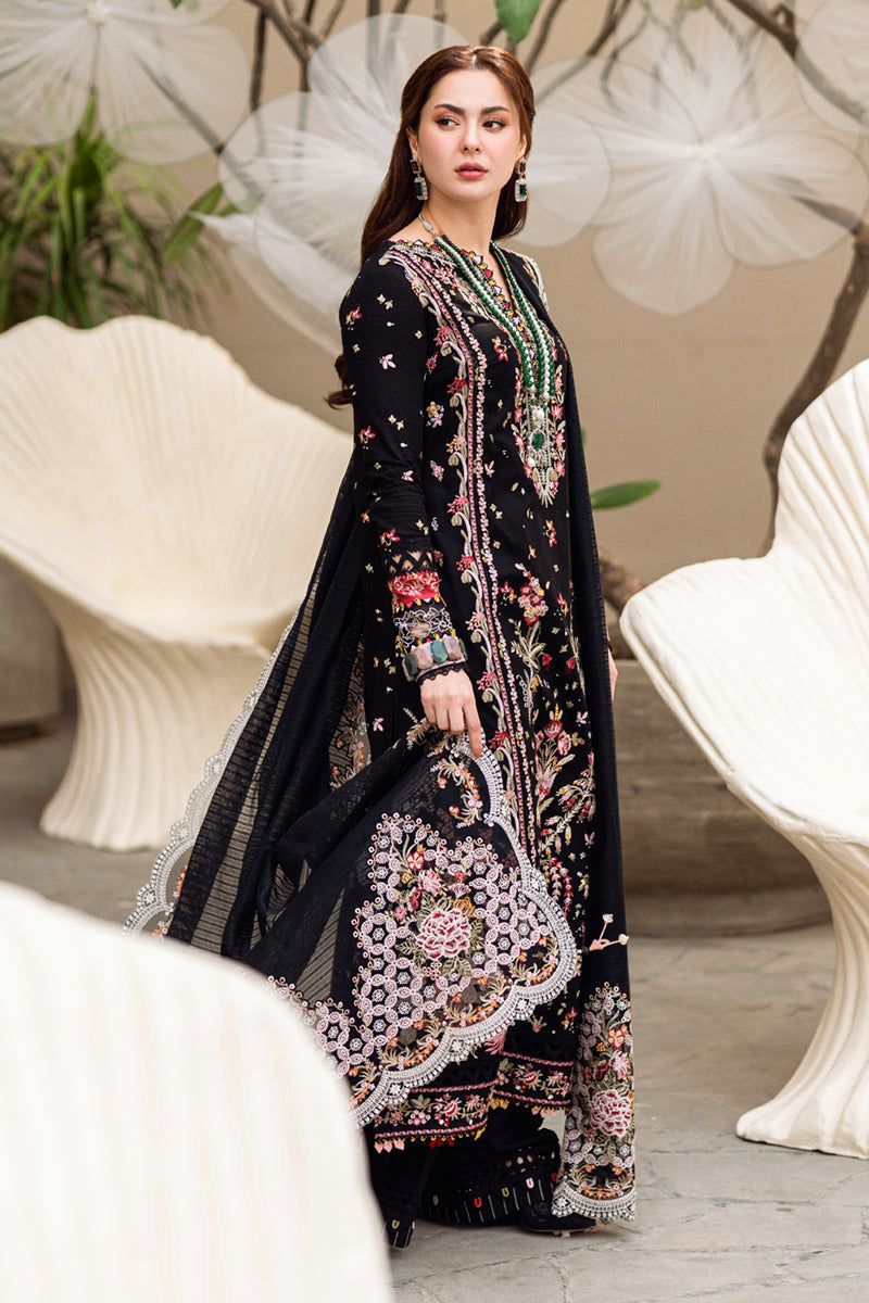 Embroidered Black Lawn Suit