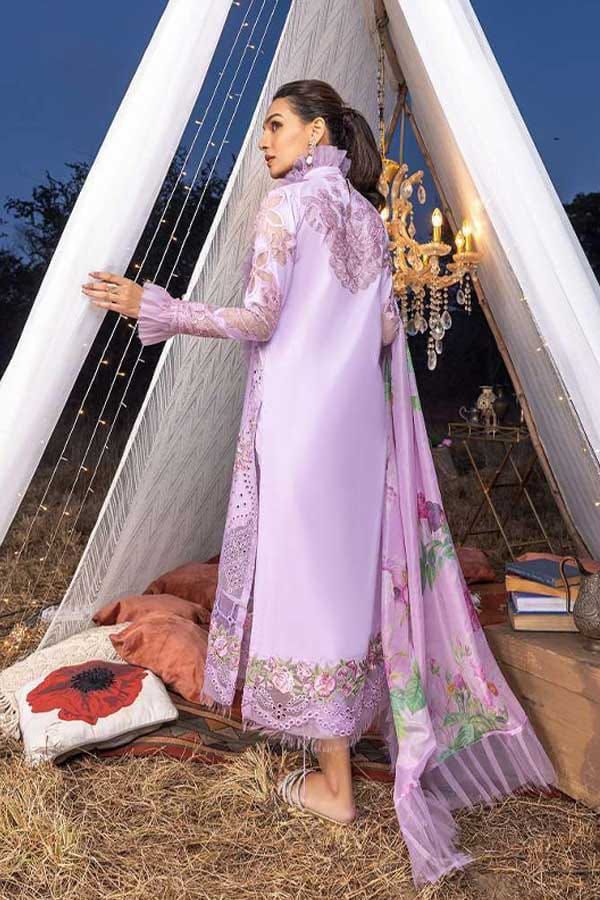 Lavender Embroidered Dress