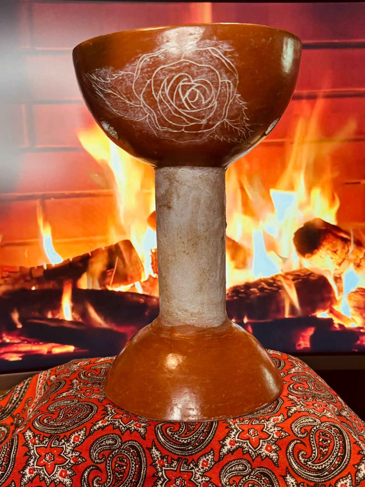 Sahumador Copa "Rosa Mística"