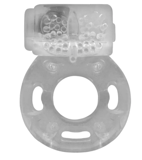 Anel Peniano com Vibrador e Estimulador Clitoriano Sexy Import