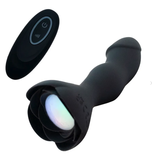 Plug Anal de Silicone em Formato de Pênis com 10 Modos de Vibração e Controle Remoto sem Fio Vip Mix