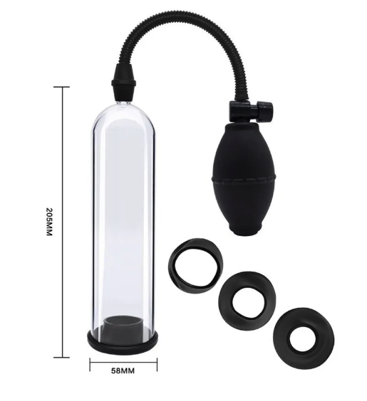 Youvibe Bomba Peniana Manual com 3 Anéis Vip Mix