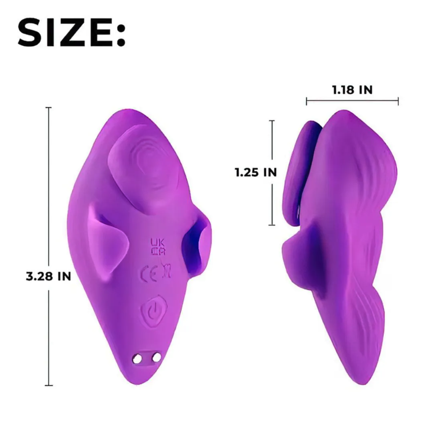 Vibrador de Calcinha Recarregável com 9 Modos de Vibração e Controle Remoto Vip Mix