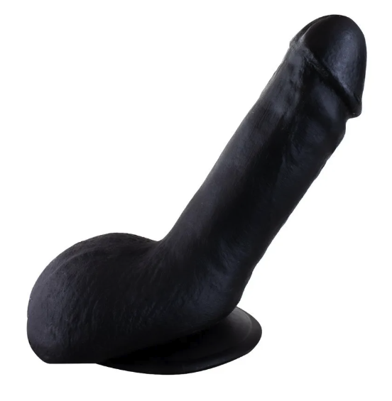 Prótese Maciça Com Glande Saliente E Escroto Realista 11,8 X 3,6 Cm Prazer E