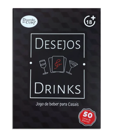 Desejos e Drinks Jogo de Cartas Diversão ao Cubo
