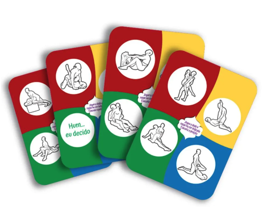 Jogo de Dado & Raspadinha Kama Sutra Hetero Reutilizável Diversão ao Cubo