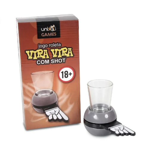 Jogo Roleta de Drinks Vira Vira com Shot Unika