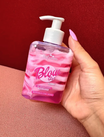 Blow Girl Gel Aromatizante Beijável para Virilha 320ml - Hot Flowers