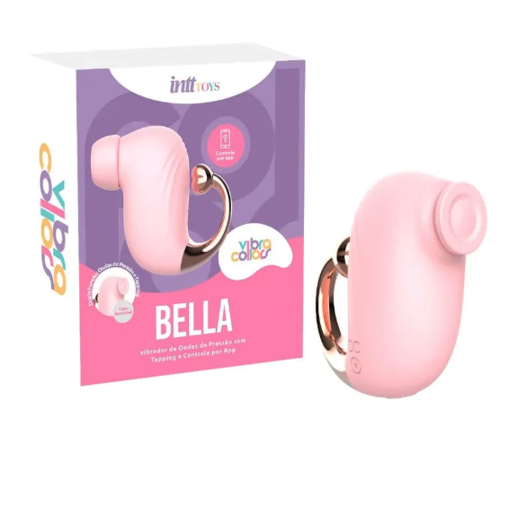Bella Vibro Collors Vibrador Com 9 Modos De Ondas De Pressão Via Aplicativo Intt