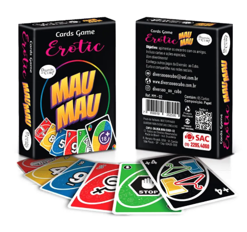 Mau Mau Jogo de Cartas Erótico Diversão ao Cubo