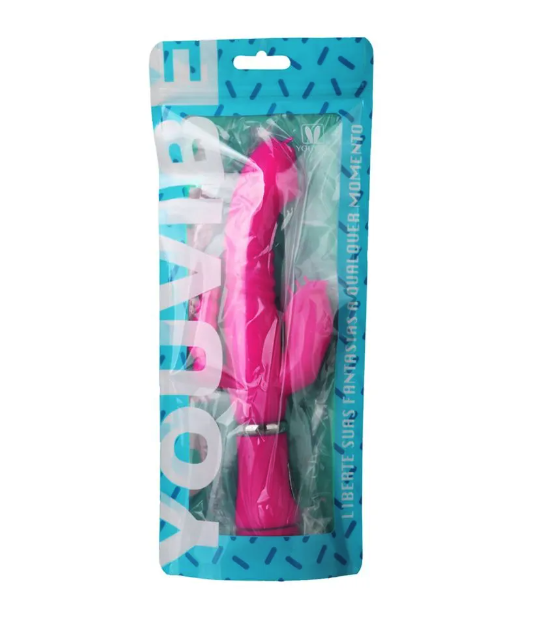YouVibe Vibrador de Ponto G e Clitóris com 12 Modos de Vibração VipMix