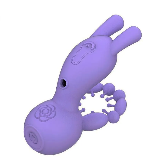 Vibrador De Ponto G E Clitóris Com Umidificador E Anel Peniano Sexy Import