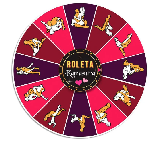 Jogo para Casais Roleta Kamasutra Diversão ao Cubo