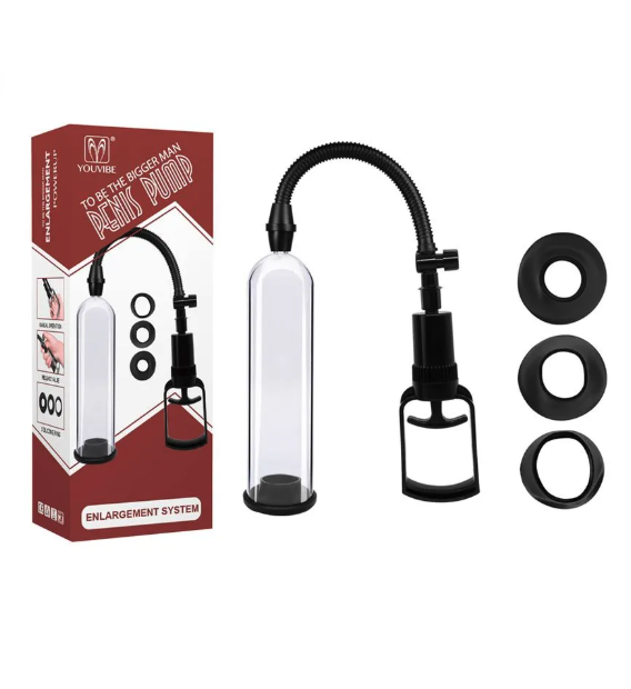 Youvibe Bomba Peniana Manual com 3 Anéis Vip Mix