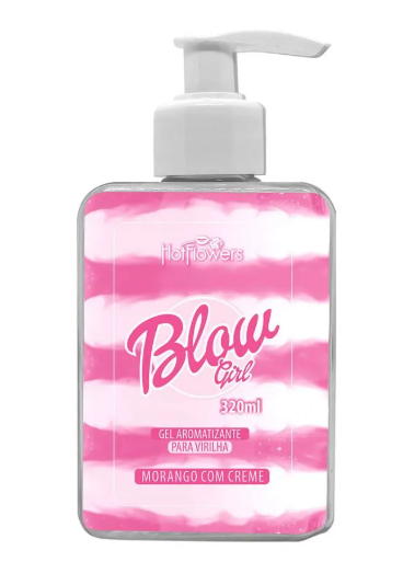Blow Girl Gel Aromatizante Beijável para Virilha 320ml - Hot Flowers