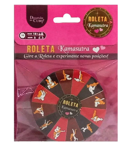 Jogo para Casais Roleta Kamasutra Diversão ao Cubo