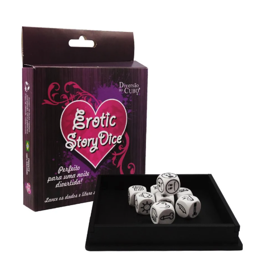Erotic Story Dice Jogo Erótico para Casal Diversão ao Cubo