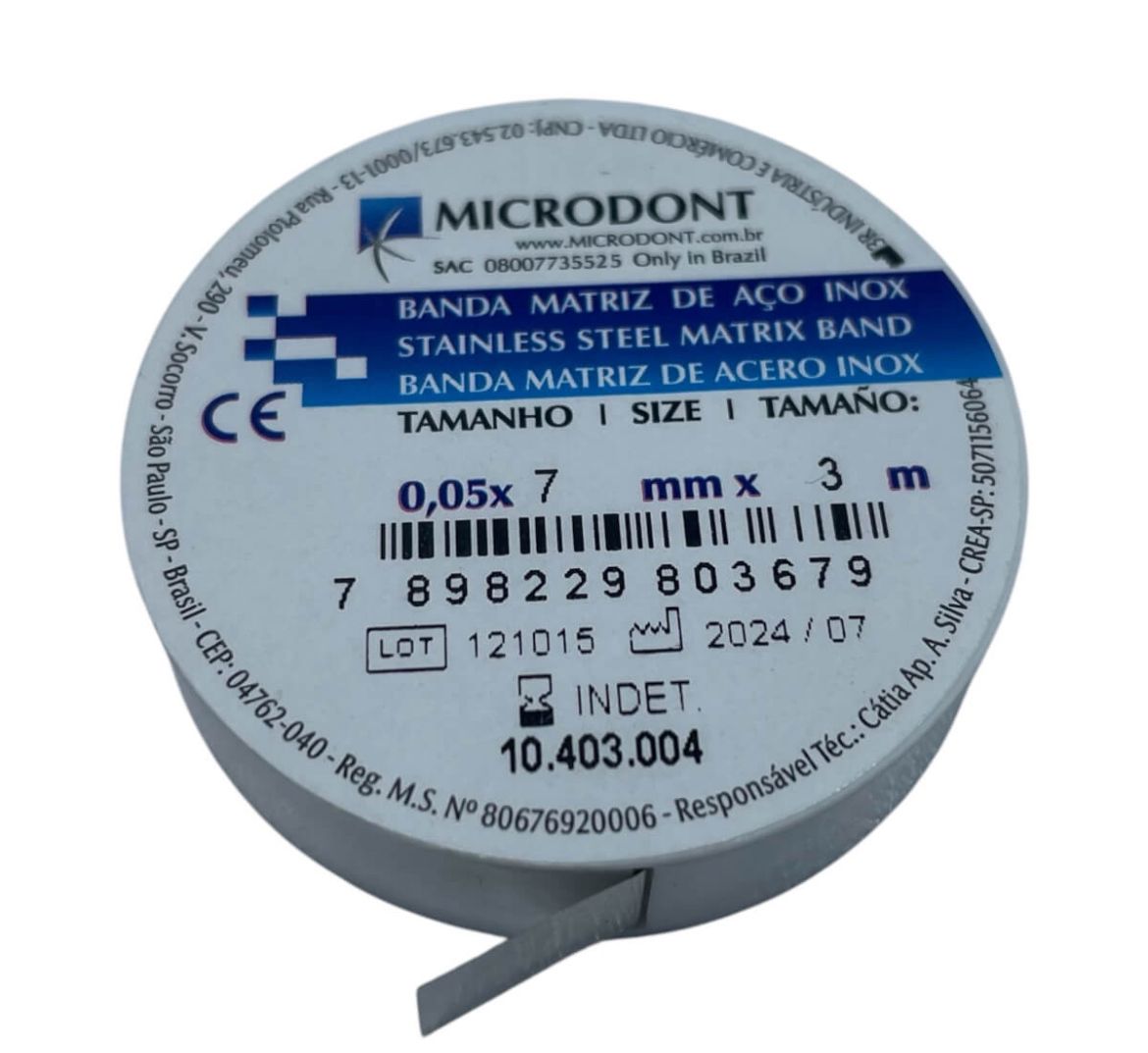 Banda porta matriz x 3mts 7mm 1/4
