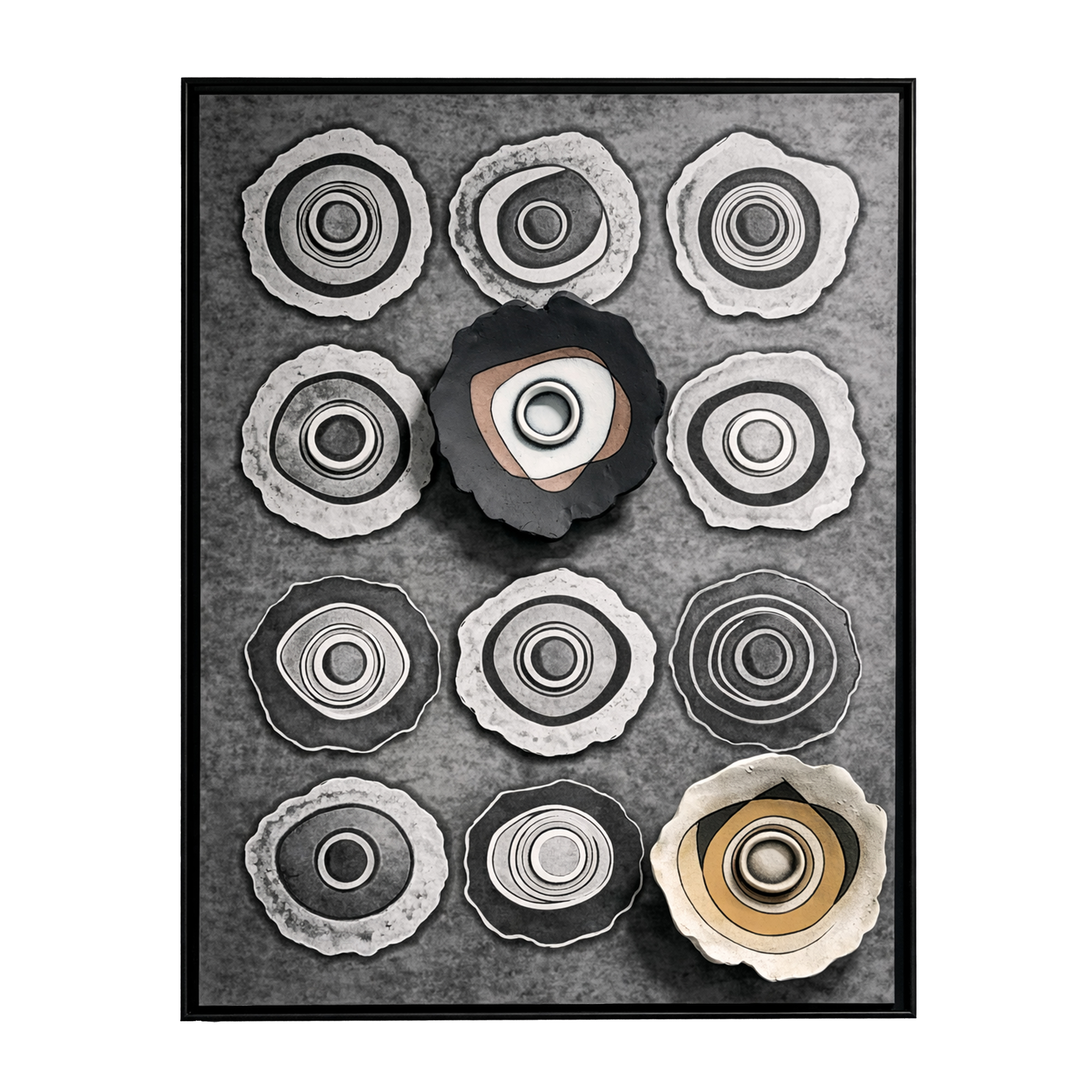 Organic Echoes : Terracotta Wall Art