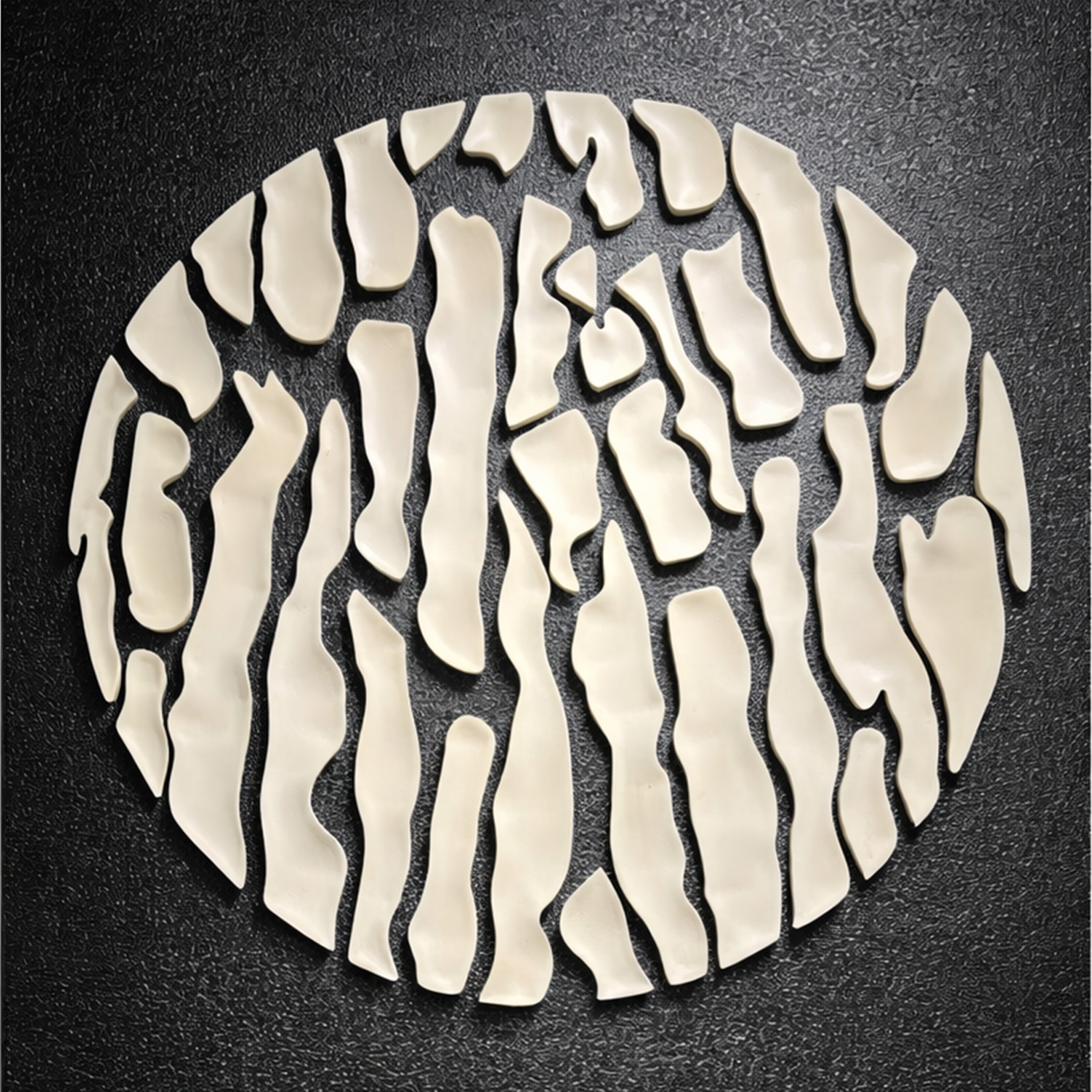 Glowing Fragments : Abstract Wall Art