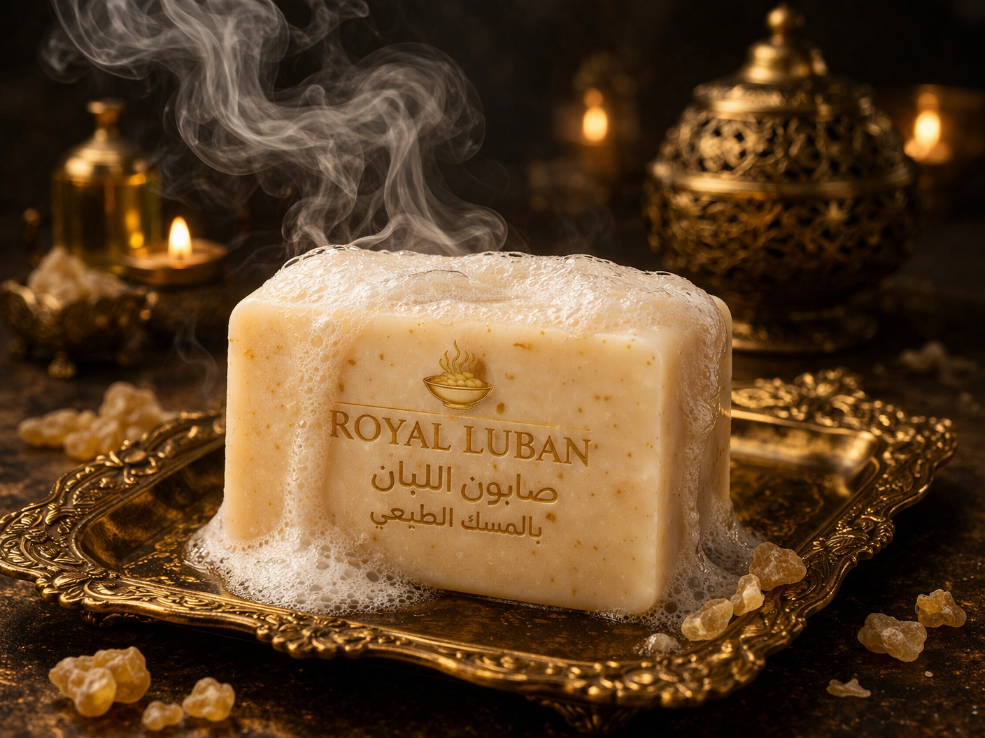 صابون اللبان الملكي بالمسك
